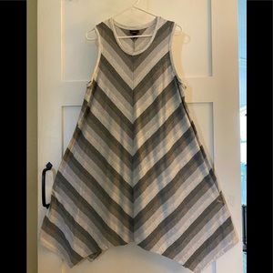 Mossimo xxl sleeveless knit dress asymmetrical hem